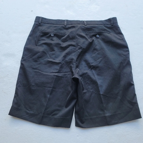 Cutter & Buck CB Drytec LUXE Shorts Mens Black Pleated Golf Shorts Sz 36 - Picture 7 of 7